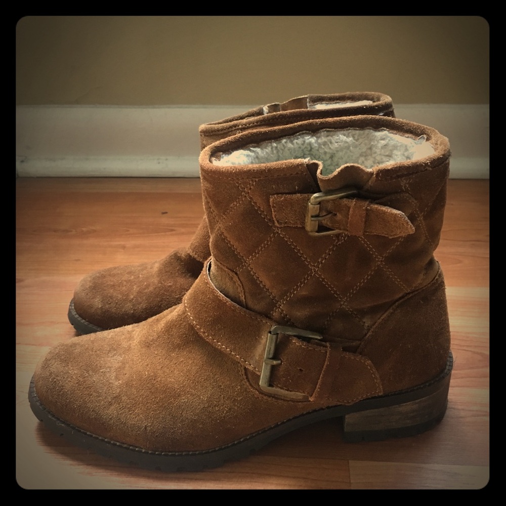 Brown Suede Ankle Boots